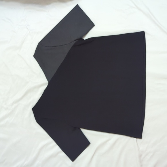 NWT Ann Taylor Short Sleeve V Neck Top, Color Gray/Black Size XXL - Picture 11 of 14